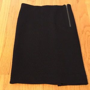 Anne Taylor Loft Black knit pull on pencil skirt